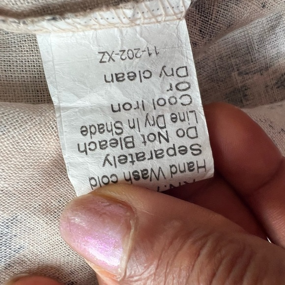 Lungo L’Arno brown linen blouse size 3X - Picture 7 of 8